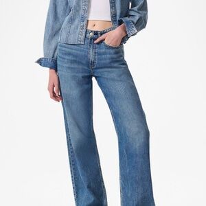 rag & bone Logan Low-Rise Wide Leg Jeans